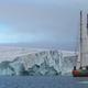 The Tara sailing in the arctic.